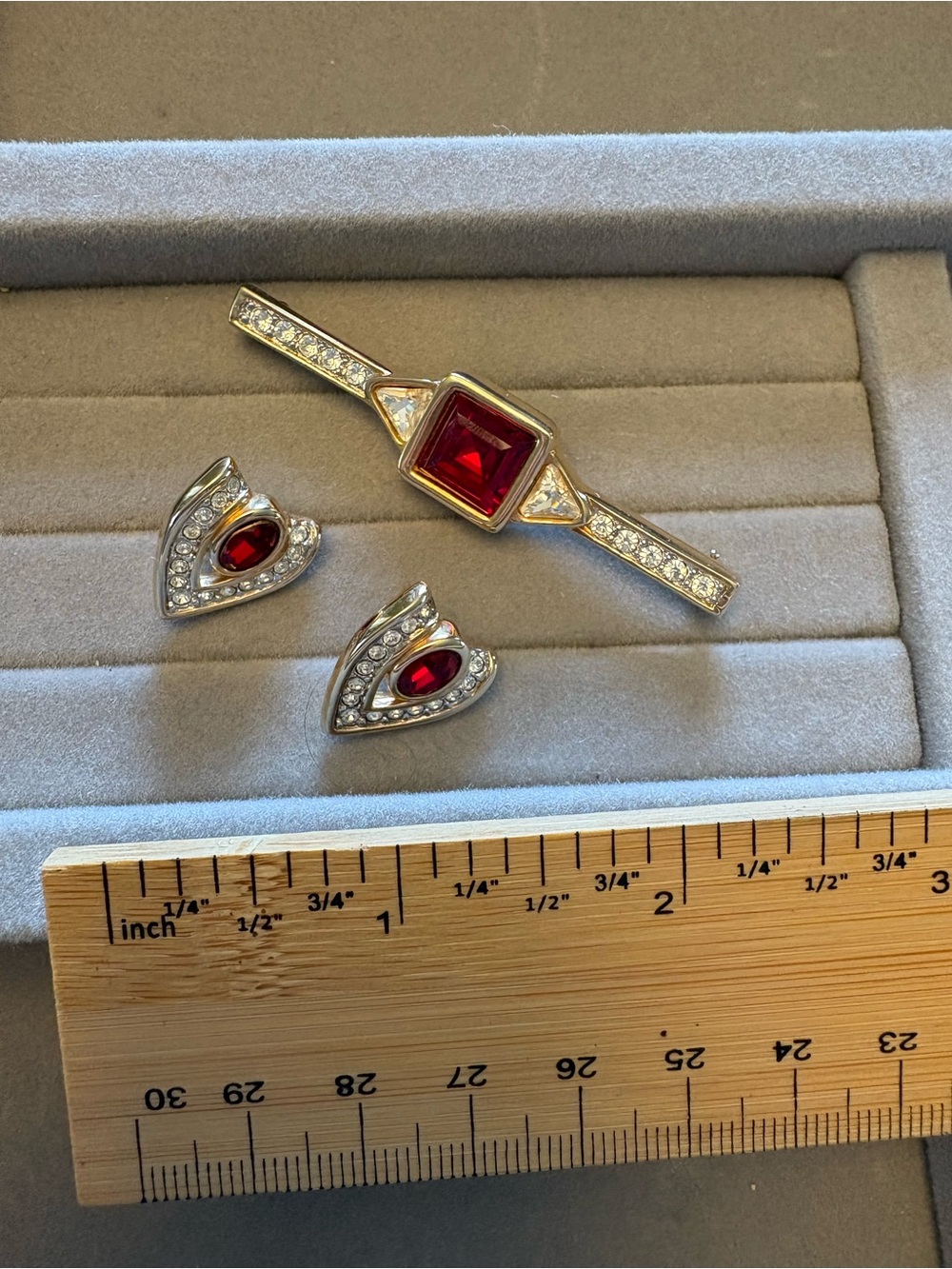 Swarovski bracelet and earring set